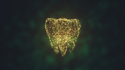 Fototapeta na wymiar 3d rendered illustration of Tooth. High quality 3d illustration