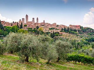 Famous cityscapes in Italy - San Gimignano - Tuscany