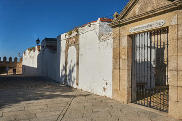 Fototapeta na wymiar Trujillo Cemetery (Caceres). Extremaduran monumental town, land of conquerors.