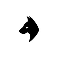 Vector illustration head of a fox