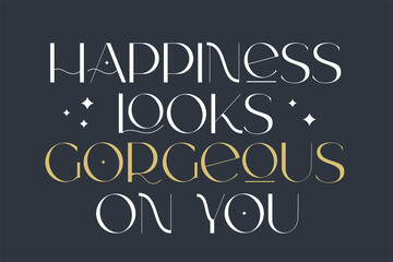 Obraz premium Fashion and beauty quotes. Vector illustration. Typography for banner, poster or clothing design.