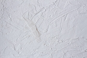 White cement background. Decarative plaster. Abstract wall texture.