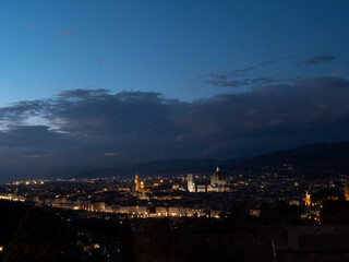 Fototapeta na wymiar Florence at night, Tuscany, Italy, Europe