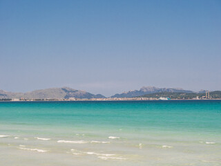Fototapeta premium Beach, Alcudia, Mallorca, Spain
