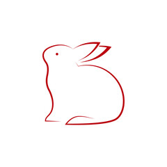 Rabbit vector art and graphics