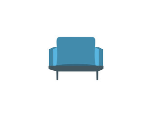 Armchair, chair, Interior, color icon. Vector illustration.