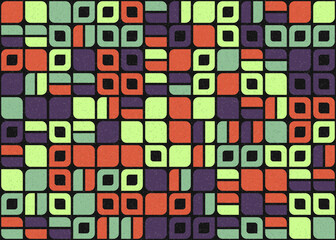 Abstract Geometric Pattern generative computational art illustration