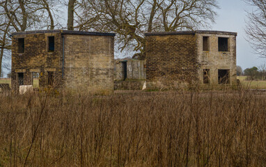 view of British Army soldier training fortified buildings and structures