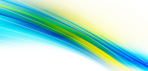 abstract blue green lines waves background texture