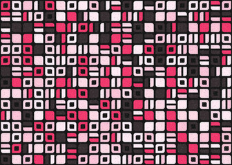 Abstract Geometric Pattern generative computational art illustration