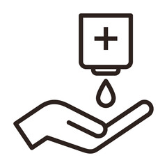 Fototapeta premium Disinfect and sanitise your hands