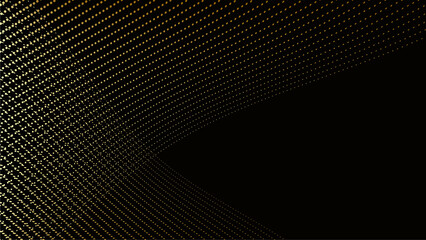 Naklejka premium Black and gold background