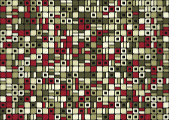 Fototapeta premium Abstract Geometric Pattern generative computational art illustration