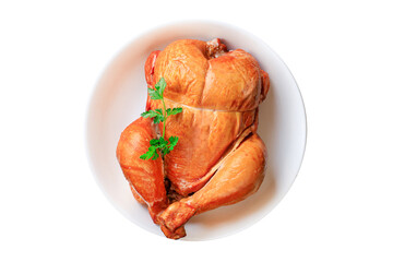 chicken baked whole smoked poultry snack on the table healthy meal top view copy space for text food background rustic image 