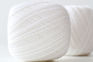 thin white yarn for crochet