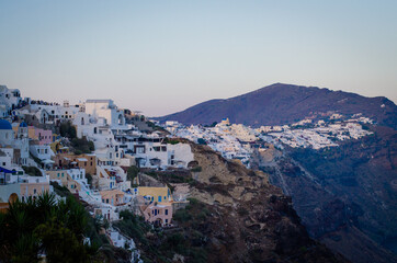 Fototapeta na wymiar Santorini village view