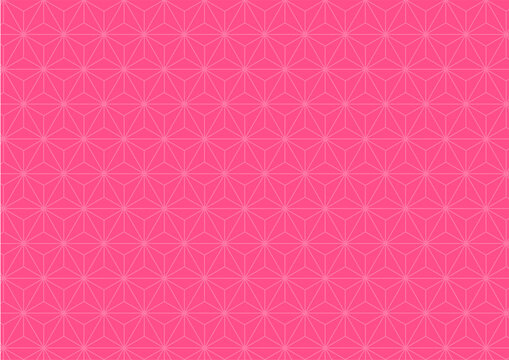 Pink hemp leaf pattern background