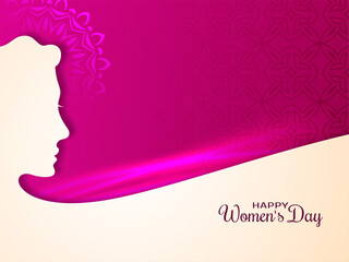 Happy Women's day greeting card background