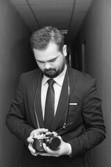 photosesion wit old  soviet camera