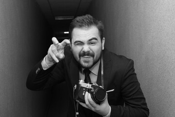 photosesion wit old  soviet camera