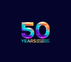 50 Year Anniversary Day background Concept