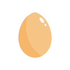 Vector. Chicken egg isolated on white background. Template for the holiday of Easter