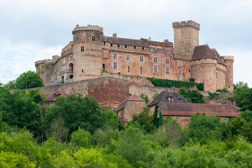 Fototapeta premium Chateau de Castelnau-Bretenoux in France