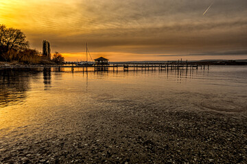 Fototapeta na wymiar sunset at the beach varna bulgaria