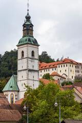Skofja Loka castle and town in Slovenia