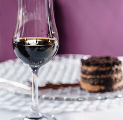 chocolate cake with sherry