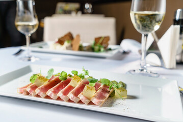 tuna with young peas