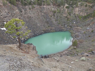 One of the Inyo craters located in the Eastern Sierra Nevada Mountains, Mono County, California.