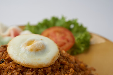 isolated fried rice with an egg