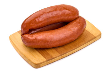 Sausages for grill, isolated on white background