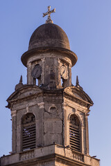 detail of Nicaragua capital Managua cathedral is an ahistorical building situated in Revolution Square