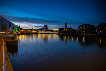 Obraz premium Night city view.