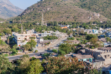 Fototapeta na wymiar Aerial view of Junagadh, Gujarat state, India