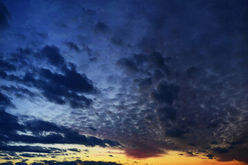 The magical colors of the sunset