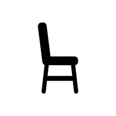 Chair icon, logo isolated on white background