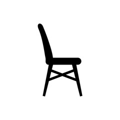 Chair icon, logo isolated on white background