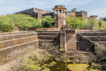 Step well at Taragarh Fort in Bundi, Rajasthan state, India