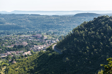 Fototapeta na wymiar Les Vans, Auvergne-Rhône-Alpes Region, Southern France