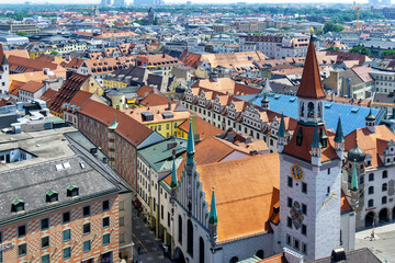 Fototapeta na wymiar Panorama of Munich
