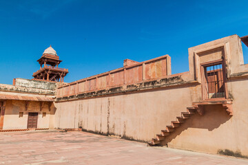 Buildings in the ancient city Fatehpur Sikri, Uttar Pradesh state, India