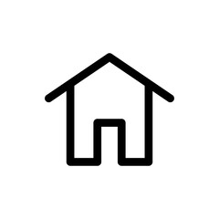 House vector icon. Home linear pictogram.