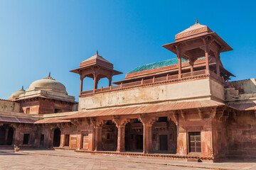 Jodha Bai's Palace in the ancient city Fatehpur Sikri, Uttar Pradesh state, India