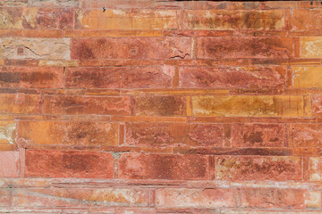 Detail of walls of Agra Fort, Uttar Pradesh state, India