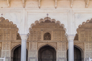 Diwan-i-Khas (Hall of Private Audiences) at Agra Fort, Uttar Pradesh state, India