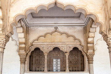 Diwan-i-Am (Hall of Audience) at Agra Fort, Uttar Pradesh state, India