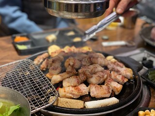KOREAN FOOD PORK BELLY SAMGYEOBSAL GRILL 